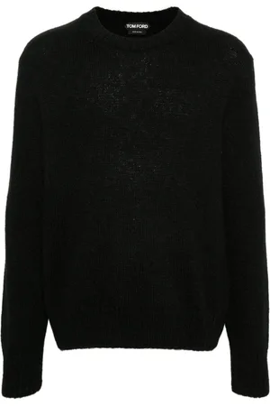 Tom Ford Ribstrikket trøje med rund hals