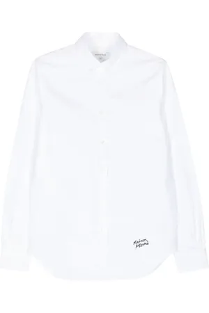 Maison Kitsuné Skjorte med broderet logo