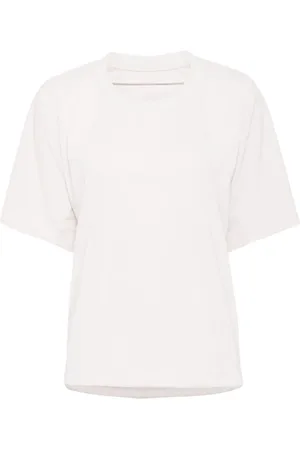 PLEATS PLEASE ISSEY MIYAKE T-shirt med ruche-detalje