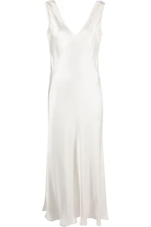 ASCENO Bordeaux slip-kjole
