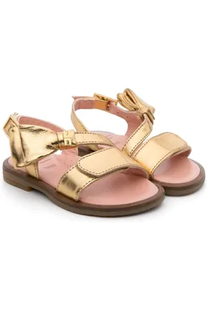 Elisabetta Franchi Metalliske sandaler med sløjfedetaljer