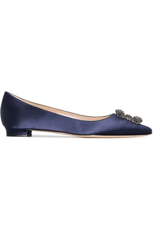 Manolo Blahnik Hangisi ballerinaer med spændeudsmykning