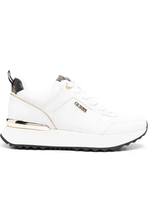 Guess Loafers i ruskind med logoapplikation