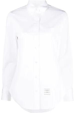 Thom Browne Langærmet skjorte med logomærke