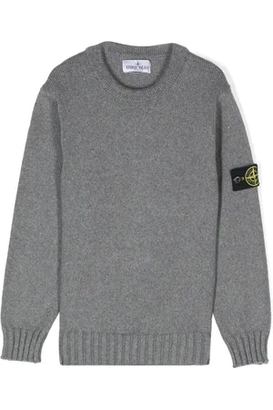 Stone Island Sweater med kompasmærke