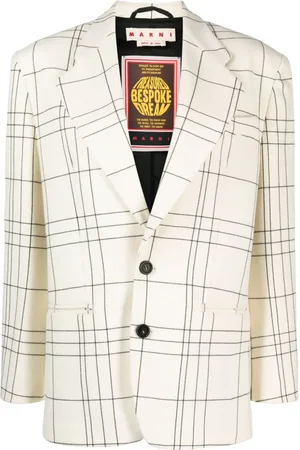 Marni Enkeltradet ternet blazer