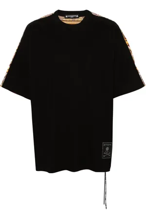MASTERMIND JAPAN Stribet T-shirt med logomærke