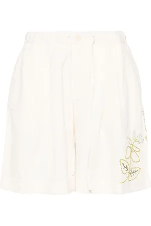 Story Bridge shorts med blomstret broderi