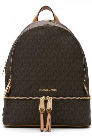 Michael Kors Mellemstor Rhea rygsæk med logotryk