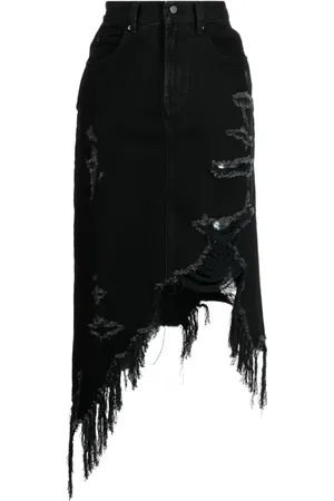 JNBY Asymmetrisk denimnederdel