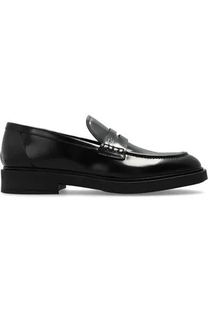 Gianvito Rossi Harris penny-loafers i poleret læder