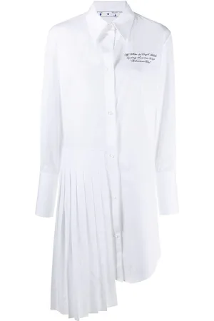 OFF-WHITE Skjortekjole med broderet logo