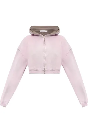 Alexander Wang Cropped hættetrøje med lynlås