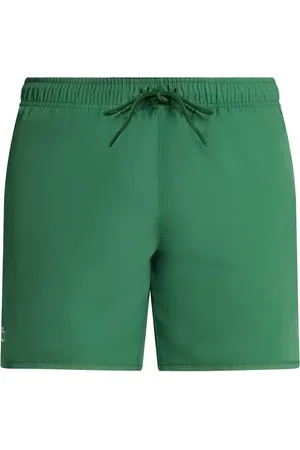 Lacoste Badeshorts med snoretræk i taljen og logo-applikation