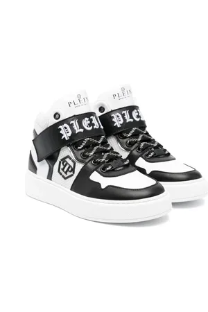 Philipp Plein Sneakers i læder med logobroderi