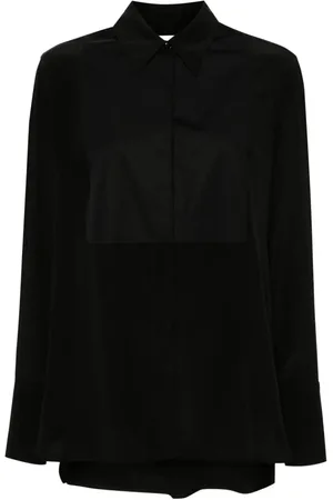 Victoria Beckham Silkeskjorte med paneldetalje
