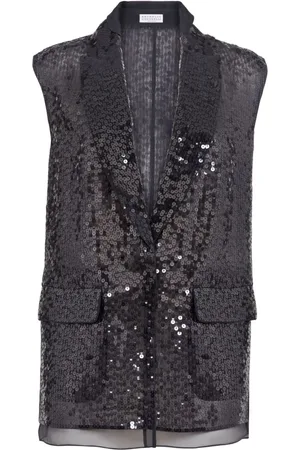 Brunello Cucinelli Vest med pailletter