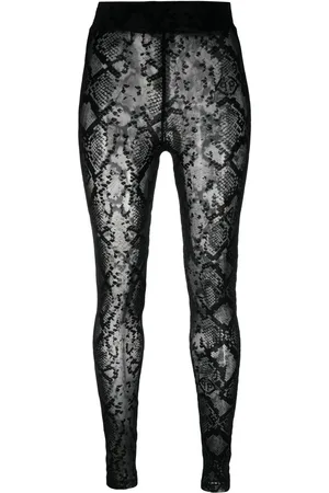 Philipp Plein Højtaljede leggings med broderet logo