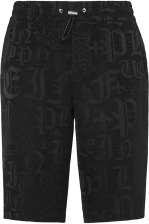 Philipp Plein Bermuda-shorts med monogram-jacquard
