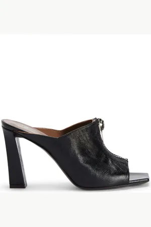 Giuseppe Zanotti Oraine mules i læder med lynlåsdetalje