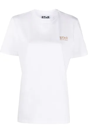 Golden Goose T-shirt i bomuld med logotryk