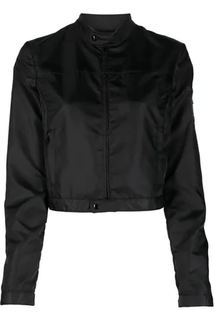 Maison Margiela Cropped jakke med logomærke