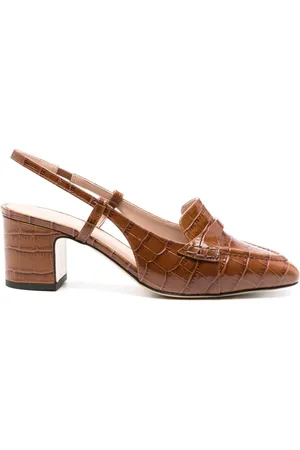 Scarosso 60mm pumps med krokodilleprægning