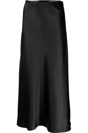 Atu Body Couture Lang nederdel i satin med A-snit