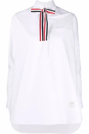 Thom Browne RWB blouson-skjorte med sløjfe