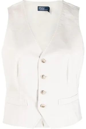 Ralph Lauren Vest med V-hals og knapper