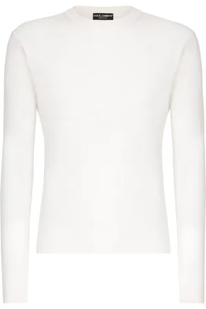 Dolce & Gabbana Ribbet trøje med rund hals