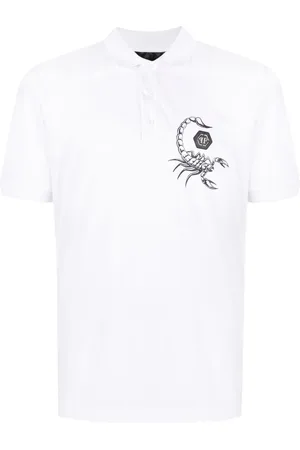 Philipp Plein Polo med skorpion-tryk