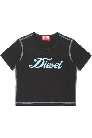 Diesel T-shirt i jersey med logotryk