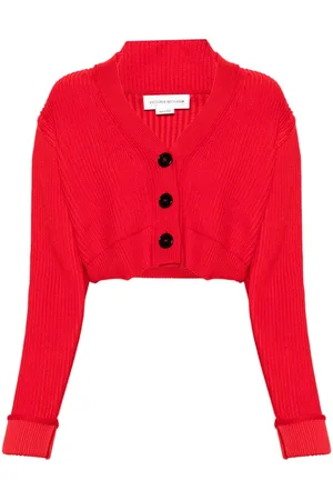 Victoria Beckham Cropped cardigan med V-hals