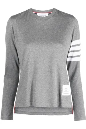 Thom Browne T-shirt med 4-Bar striber og 2003-tryk