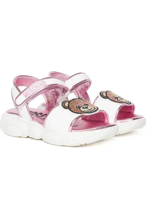 Moschino Sandaler i læder med bamsemærke
