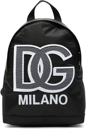 Dolce & Gabbana Gabardine-vævet rygsæk med logomærke