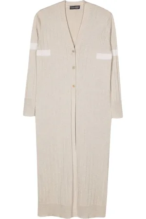 LORENA ANTONIAZZI Lang ribbet cardi-frakke