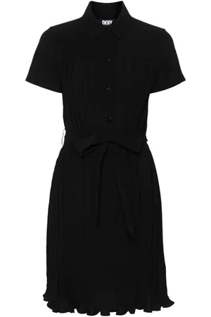 DKNY Ternet kort plisseret kjole