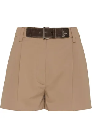 Prada Gabardine-shorts med bælte