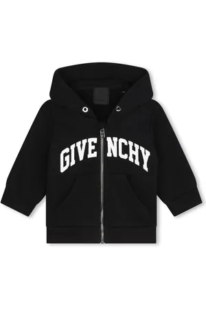 Givenchy Hættetrøje med logotryk og lynlås