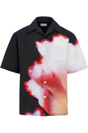 Alexander McQueen Skjorte med Solarised Flower-tryk