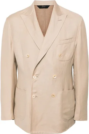 BRIONI Dobbeltradet blazer i hørblanding