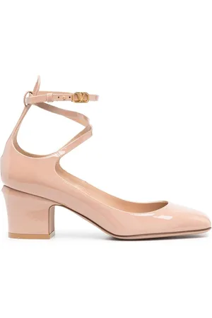 VALENTINO GARAVANI Tan-Go 60 pumps i lakeret læder