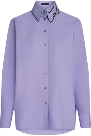 Karl Lagerfeld Poplin-skjorte med logo