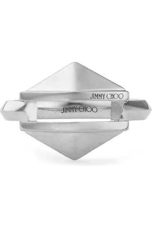 Jimmy Choo Diamantring med indgraveret logo
