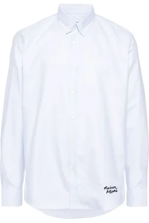 Maison Kitsuné Skjorte med broderet logo