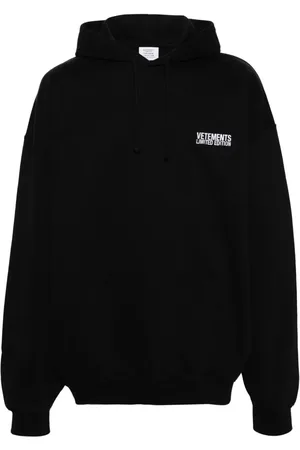 Vetements Hættetrøje med broderet logo
