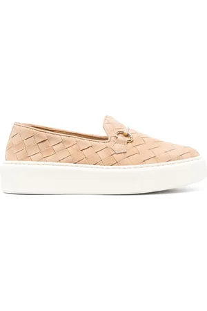 HENDERSON BARACCO Flettede Tina loafers i ruskind