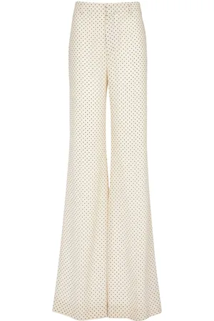 Balmain Silkebukser med svaj og tryk